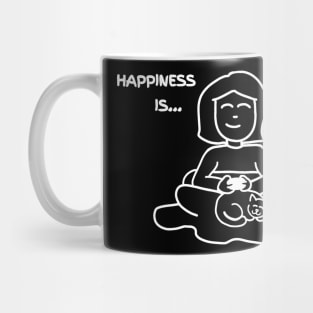 Happiness Is... (For Dark Shirts) Mug